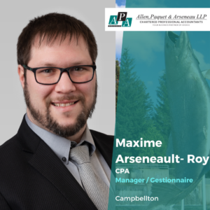 Maxime Arseneault-Roy, CPA, CGA